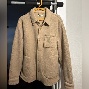 Madewell resourced Sherpa shirt jacket, size small
